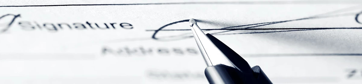 Pen writing on paper