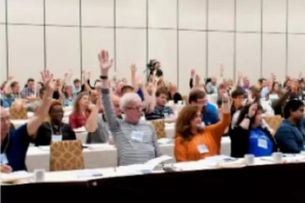 People raising hands