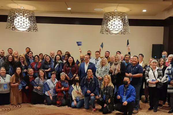 Crowd gathered for the Activists and Leaders Forum spring 2023