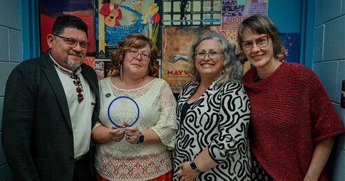 Image of Vice-President Cynthia Watt with KAIROS team