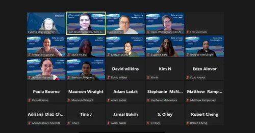 Screenshot of an online meeting for FXT members