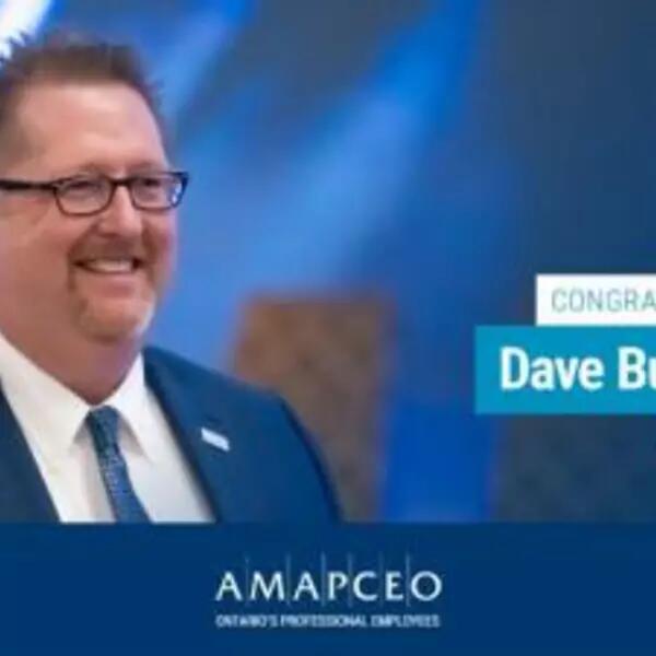 Image congratulating Dave Bulmer, elected President.