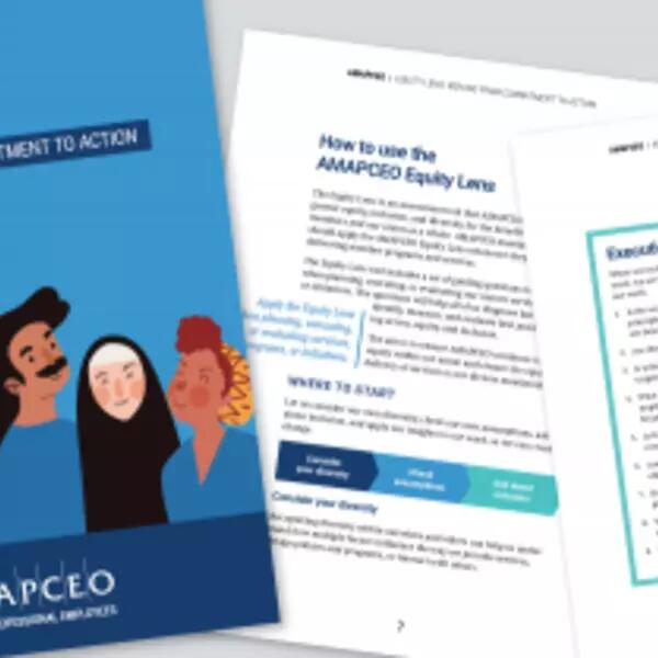 image of people on the cover of the Equity Lens booklet