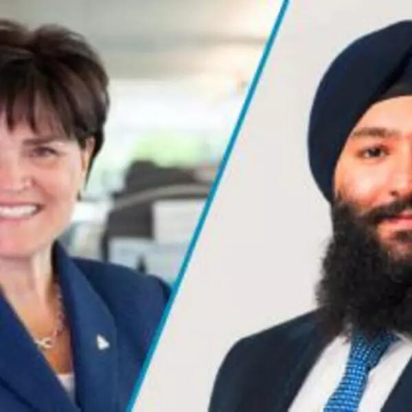 photo of Michelle DiEmanuele and Prabmeet Singh Sarkaria