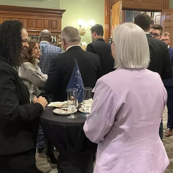 People gathered at the AMAPCEO Day at the Legislature reception