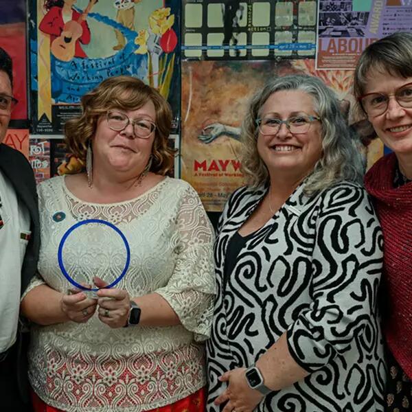 Image of Vice-President Cynthia Watt with KAIROS team