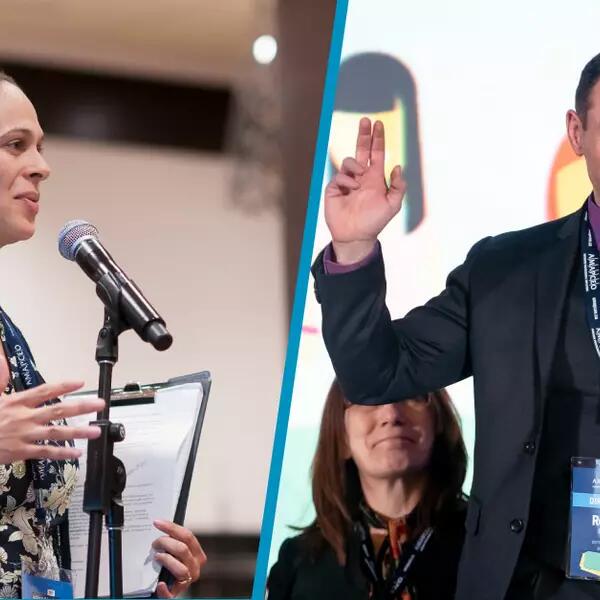 composite image of Rocco Fasano and Jennifer Harewood 