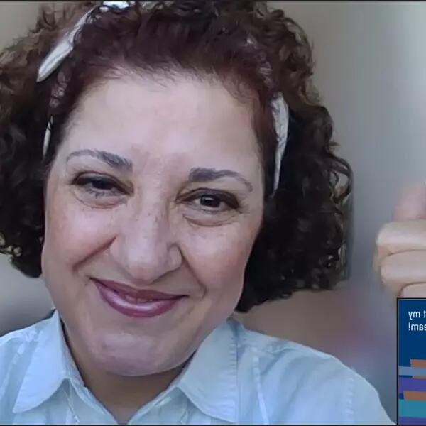 Zoom screenshot of conversation between Zahra Bolouk and Timna Ben-Ari