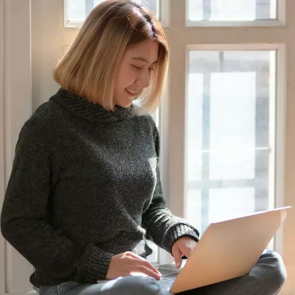 Person on laptop